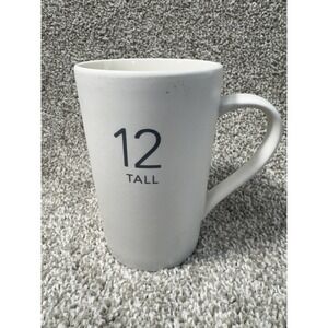 Starbucks 12 Tall White Coffee Mug Minimalist Logo‎ 2011 Ceramic Cup